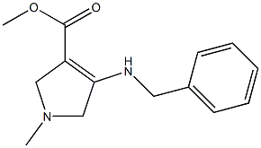 methyl 4-(benzylamino)-1-methyl-2,5-dihydro-1H-pyrrole-3-carboxylate Structure