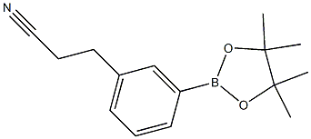 3-(3-(4,4,5,5-tetramethyl-1,3,2-dioxaborolan-2-yl)phenyl)propanenitrile Structure