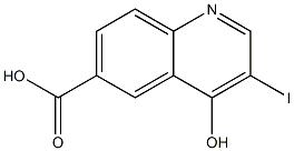 4-Hydroxy-3-iodo-quinoline-6-carboxylic acid,2089762-59-2,结构式