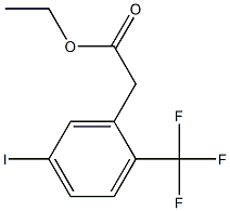 Ethyl 5-iodo-2-(trifluoromethyl)phenylacetate,,结构式