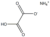 Ammonium hydrogen oxalate 化学構造式