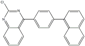 2-氯-4-(4-(萘-1-基)苯基)喹唑啉,,结构式