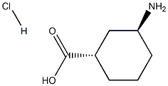 (1S,3S)-3-氨基环己烷-1-羧酸盐酸,,结构式