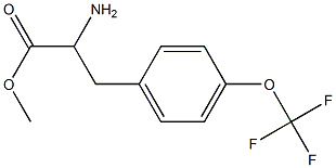 METHYL 2-AMINO-3-[4-(TRIFLUOROMETHOXY)PHENYL]PROPANOATE,,结构式
