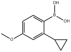 2-cyclopropyl-4-methoxyphenylboronic acid,2225173-99-7,结构式