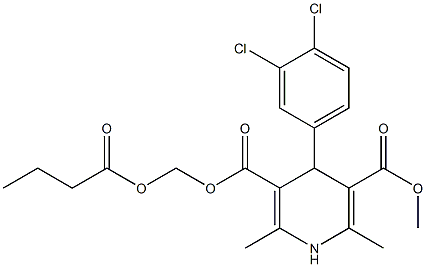 丁酸氯维地平杂质10,,结构式
