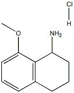 8-Methoxy-1,2,3,4-tetrahydronaphthalen-1-amine hydrochloride Struktur