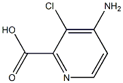 4-amino-3-chloropicolinic acid Struktur