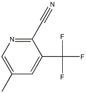 5-methyl-3-(trifluoromethyl)picolinonitrile 结构式