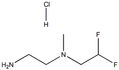 (2-Aminoethyl)(2,2-difluoroethyl)methylamine hydrochloride Structure