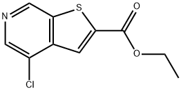 Ethyl 4-chlorothieno[2,3-c]pyridine-2-carboxylate Struktur