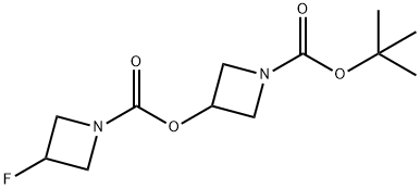 1-(tert-butoxycarbonyl)azetidin-3-yl 3-fluoroazetidine-1-carboxylate Structure