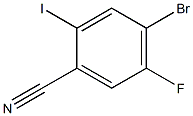 4-Bromo-2-iodo-5-fluorobenzonitrile Struktur