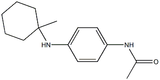 N-(4-((1-methylcyclohexyl)amino) phenyl)acetamide, , 结构式