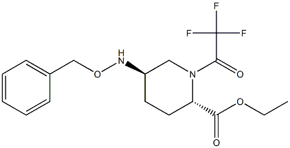 (2S,5R)-5-((苄氧基)氨基)-1-(2,2,2-三氟乙酰基)哌啶-2-甲酸乙酯,2380736-50-3,结构式