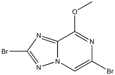 2,6-Dibromo-8-methoxy-[1,2,4]triazolo[1,5-a]pyrazine 结构式