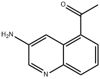 1-(3-aminoquinolin-5-yl)ethanone 化学構造式