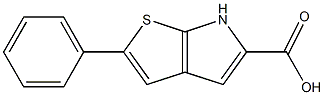 2-phenyl-6H-thieno[2,3-b]pyrrole-5-carboxylic acid 化学構造式