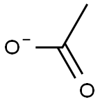 乙酸根离子标准溶液, , 结构式