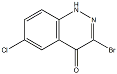 3-Bromo-6-chloro-1H-cinnolin-4-one 结构式