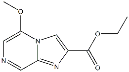 5-Methoxy-imidazo[1,2-a]pyrazine-2-carboxylic acid ethyl ester,,结构式