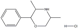 3,5-dimethyl-2-phenylmorpholine hydrochloride Structure