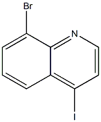 4-碘-8-溴喹啉 结构式