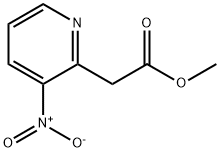methyl 2-(3-nitropyridin-2-yl)acetate 化学構造式