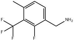 2-Fluoro-4-methyl-3-(trifluoromethyl)benzylamine Struktur