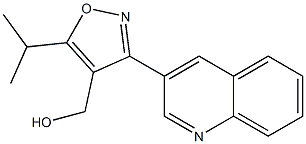 (5-isopropyl-3-(quinolin-3-yl)isoxazol-4-yl)methanol 结构式