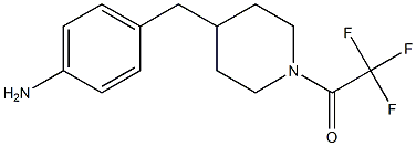 1-(4-(4-aminobenzyl)piperidin-1-yl)-2,2,2-trifluoroethanone Structure