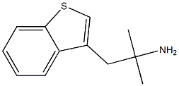 1-(benzo[b]thiophen-3-yl)-2-methylpropan-2-amine 结构式