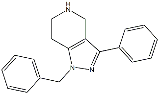 1-benzyl-3-phenyl-4,5,6,7-tetrahydro-1H-pyrazolo[4,3-c]pyridine Structure