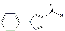 1-phenyl-1H-pyrrole-3-carboxylic acid Struktur
