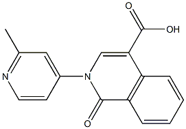 2-(2-methylpyridin-4-yl)-1-oxo-1,2-dihydroisoquinoline-4-carboxylic acid,,结构式