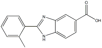 2-o-tolyl-1H-benzo[d]imidazole-5-carboxylic acid Struktur
