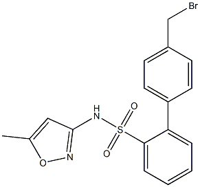 4'-(bromomethyl)-N-(5-methylisoxazol-3-yl)biphenyl-2-sulfonamide Struktur