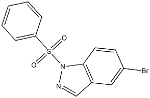 5-bromo-1-(phenylsulfonyl)-1H-indazole Struktur