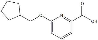 6-(cyclopentylmethoxy)picolinic acid Struktur