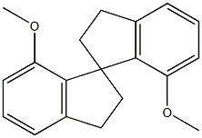 7,7'-dimethoxy-2,2',3,3'-tetrahydro-1,1'-spirobi[indene] Struktur
