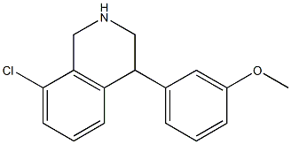 8-chloro-4-(3-methoxyphenyl)-1,2,3,4-tetrahydroisoquinoline Structure