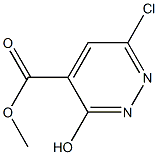 methyl 6-chloro-3-hydroxypyridazine-4-carboxylate Struktur