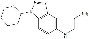 N1-(1-(tetrahydro-2H-pyran-2-yl)-1H-indazol-5-yl)ethane-1,2-diamine Struktur