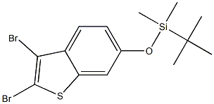 tert-butyl(2,3-dibromobenzo[b]thiophen-6-yloxy)dimethylsilane Structure