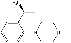 (S)-1-(2-(4-methylpiperazin-1-yl)phenyl)ethanamine,,结构式