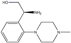 (S)-2-amino-2-(2-(4-methylpiperazin-1-yl)phenyl)ethanol,,结构式