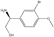 (S)-2-amino-2-(3-bromo-4-methoxyphenyl)ethanol,,结构式