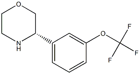 (S)-3-(3-(trifluoromethoxy)phenyl)morpholine,,结构式