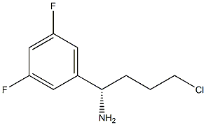(S)-4-chloro-1-(3,5-difluorophenyl)butan-1-amine,,结构式