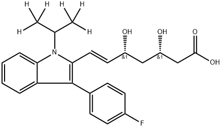 3S,5R-Fluvastatin D6 Structure